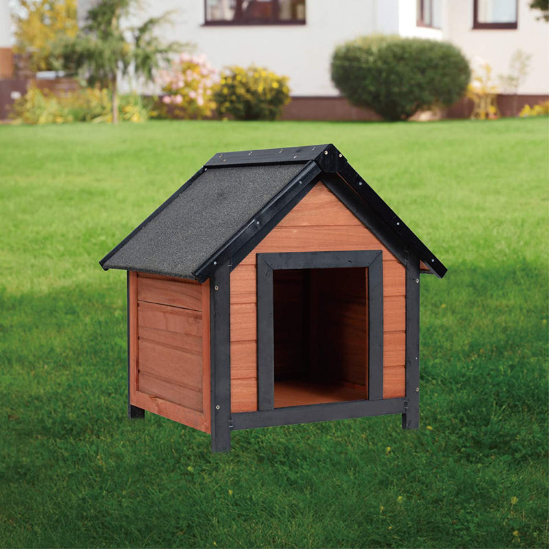 Tucker Murphy™ Pet Small Dog House With Door, Wooden Indoor Outdoor Pet